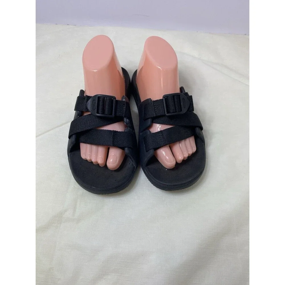 Chaco Chillos Kids Size 3K Black Slip On Outdoors Sport Slides JCH180337